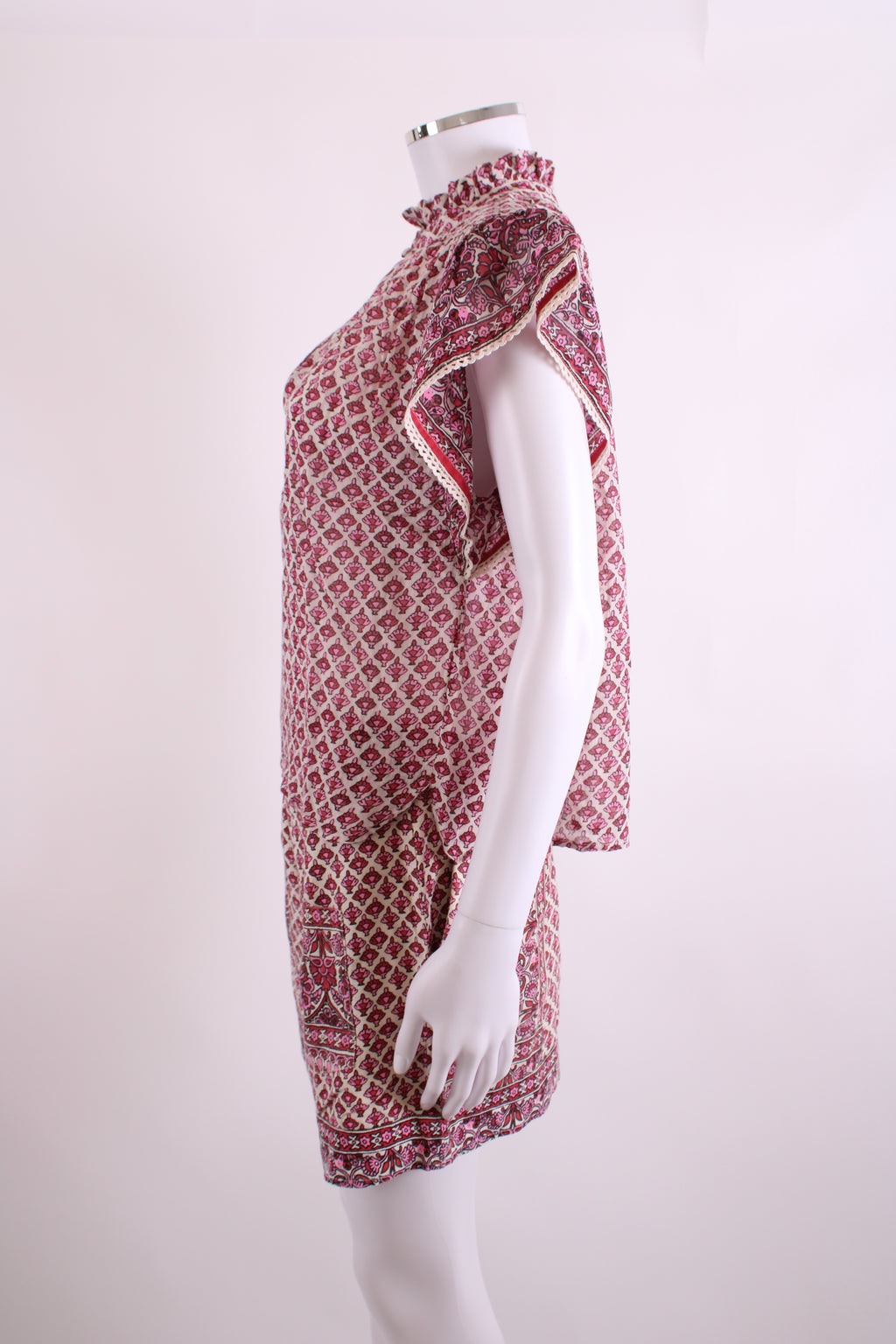 M.A.B.E Blouse/ Shorts Print Co-ord Pink/White S