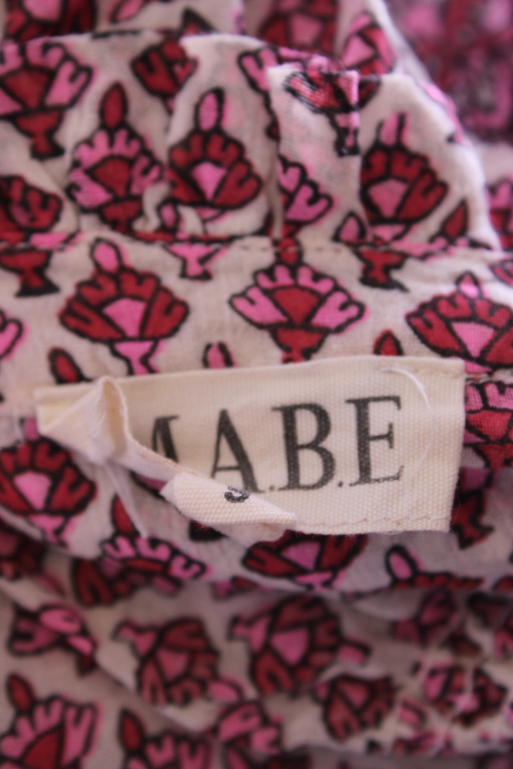 M.A.B.E Blouse/ Shorts Print Co-ord Pink/White S
