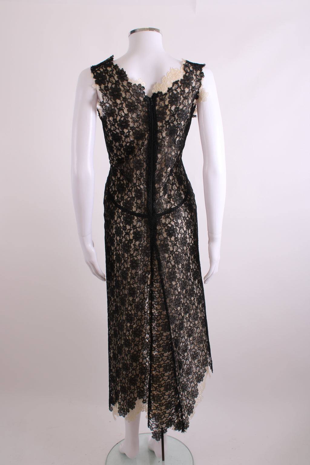 Ruti Danan S/S Lace Layered Dress Black/ Cream M
