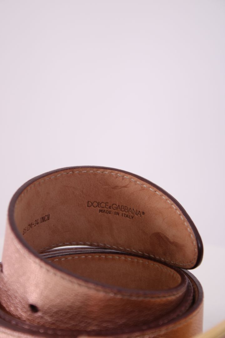 Dolce & Gabbana Belts Rose Gold 85cm