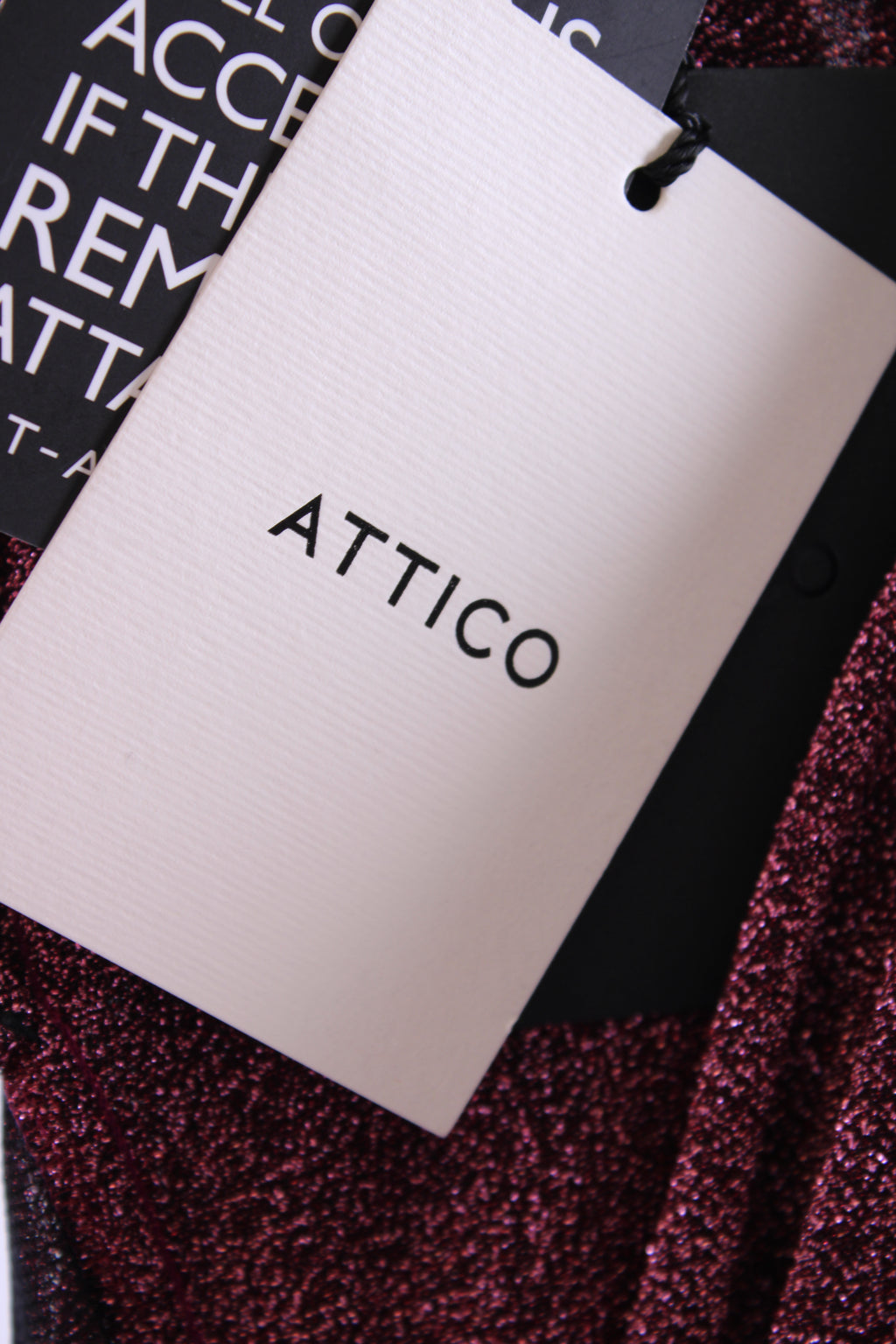 The Attico Dress lurex Pink S