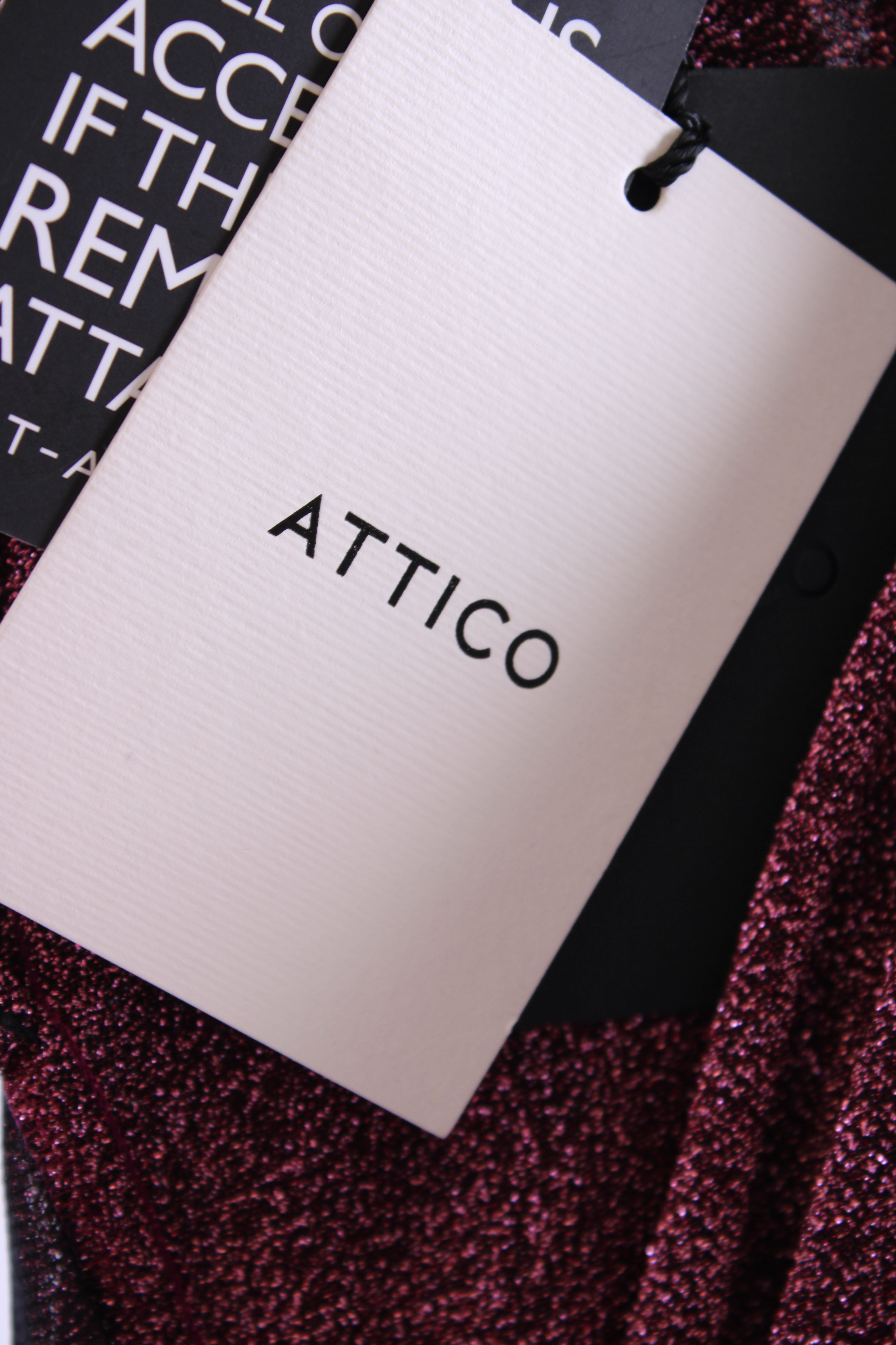 The Attico Dress lurex Pink S