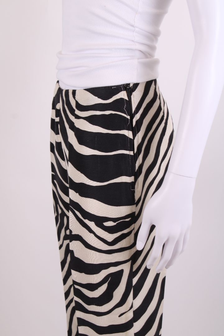 Dolce & Gabbana Zebra Print Trousers Black/ White S