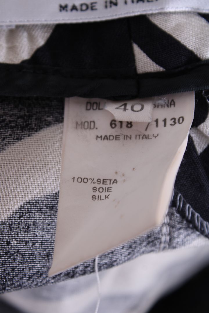 Dolce & Gabbana Zebra Print Trousers Black/ White S