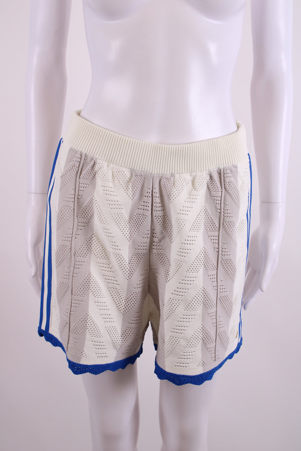 Adidas S/S Polo/Shorts Co-ord White/ Blue M