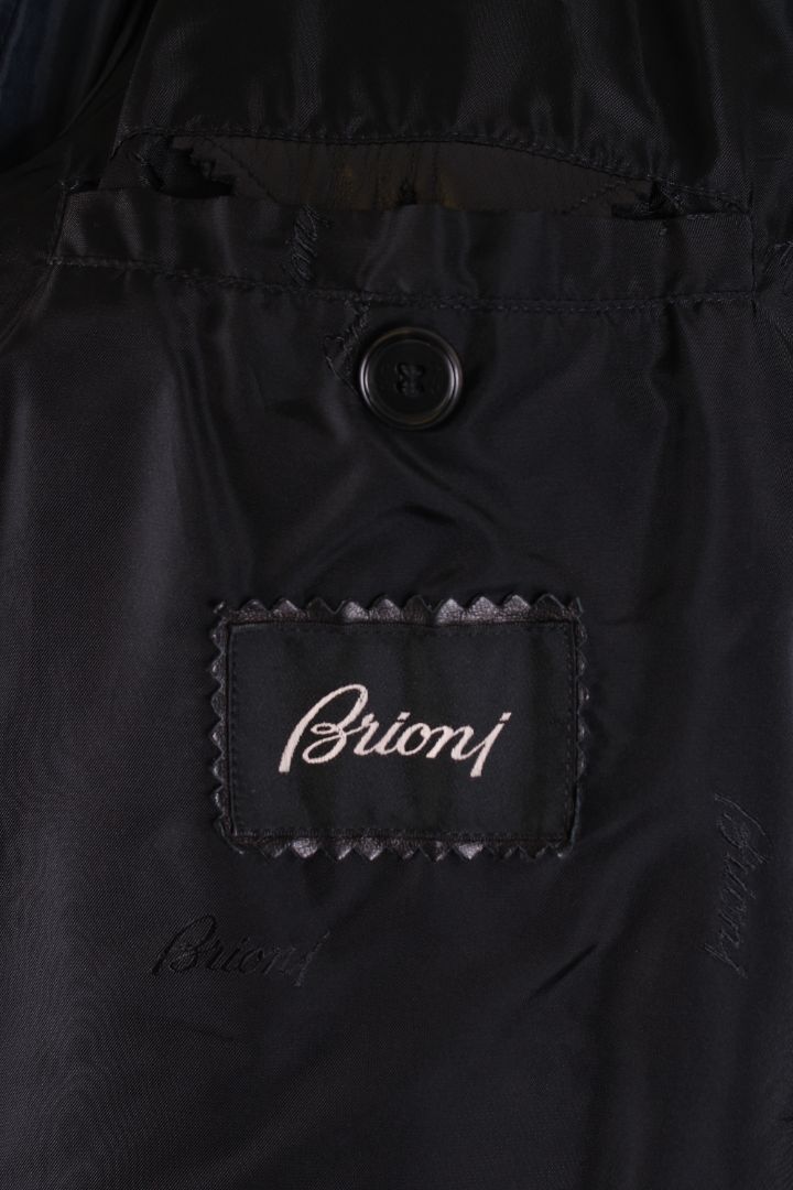 Harrods/Brioni coat leather Black 56