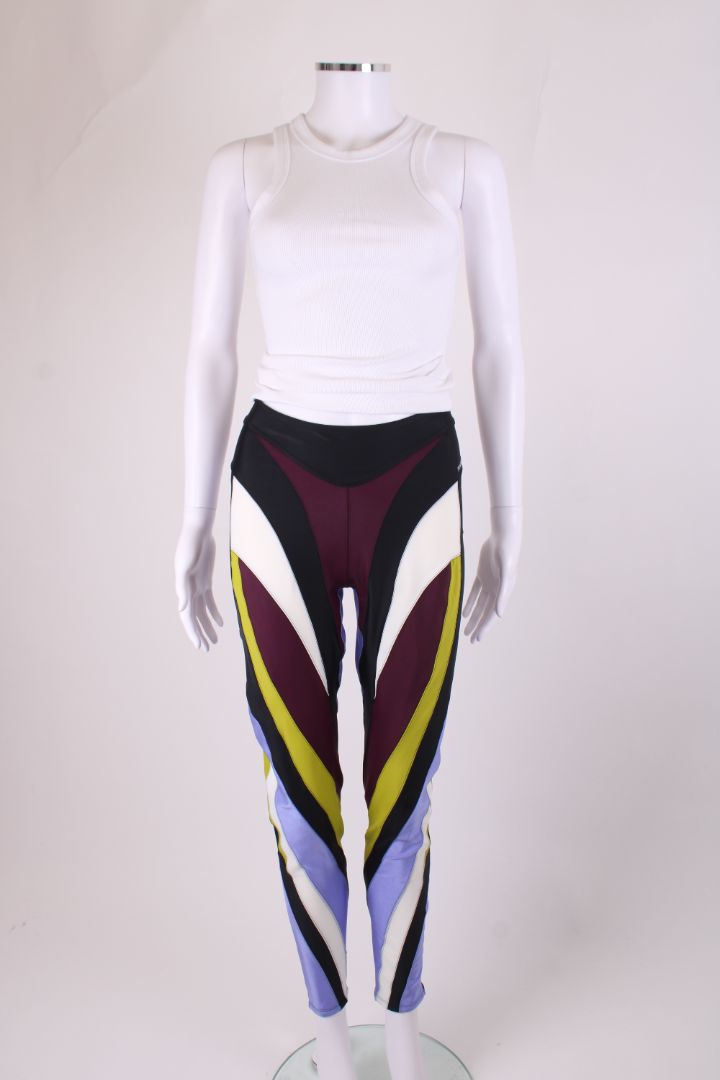 Mugler Block Colour Leggings Multi Coloured 12