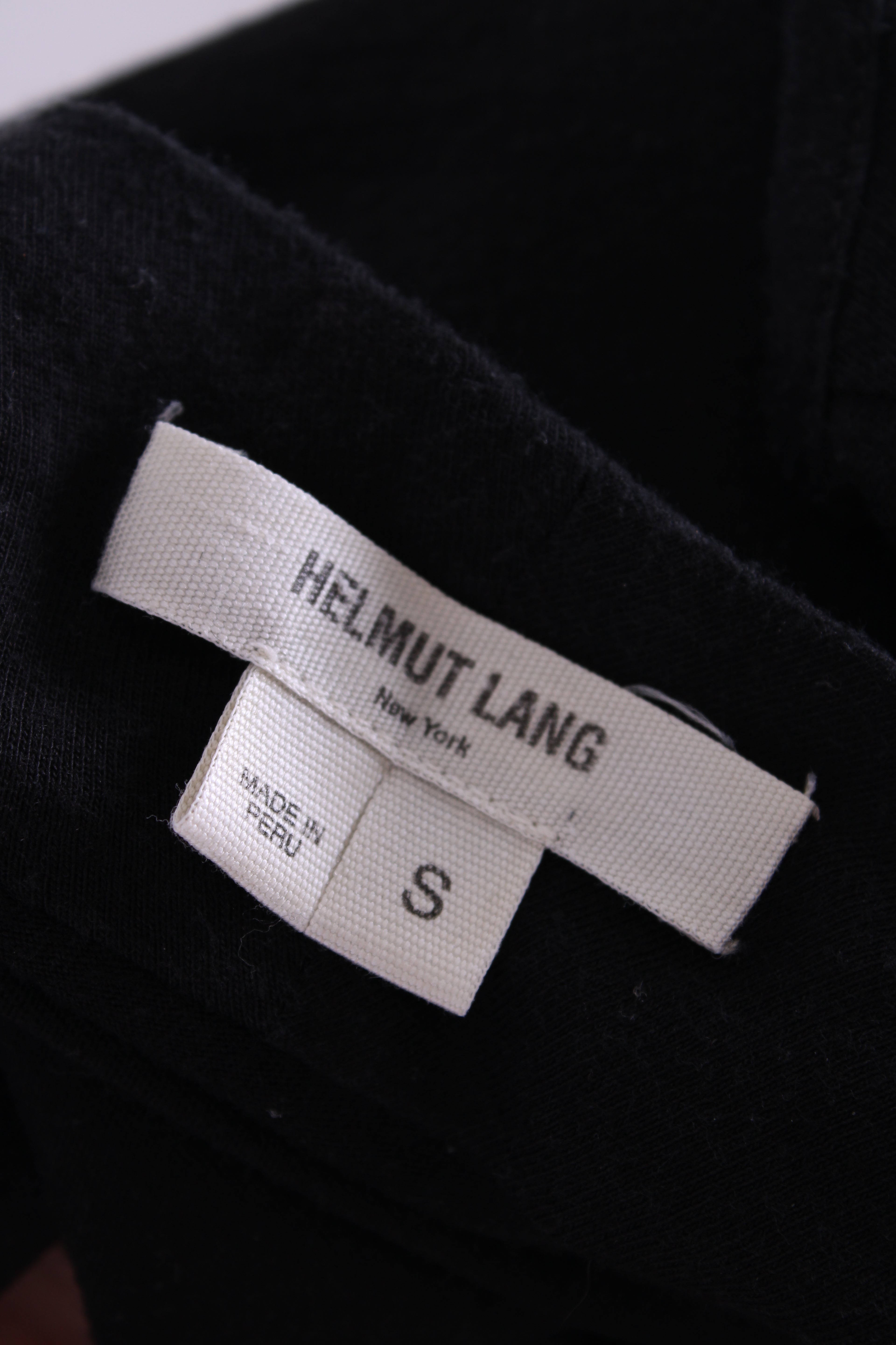 Helmut Lang Cowl Neck Jersey Dress Black M