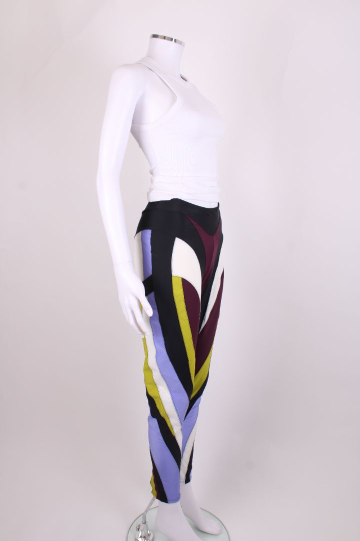 Mugler Block Colour Leggings Multi Coloured 12