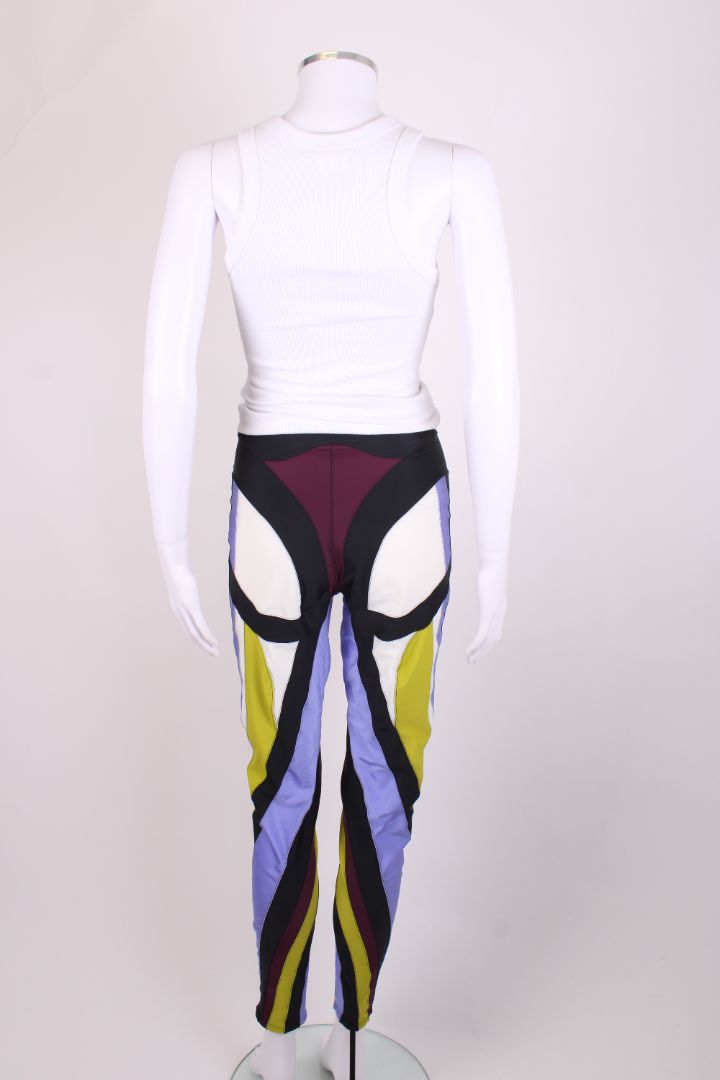 Mugler Block Colour Leggings Multi Coloured 12