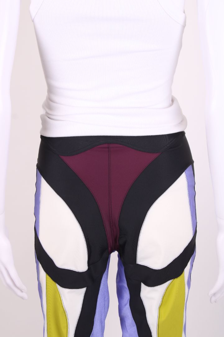 Mugler Block Colour Leggings Multi Coloured 12