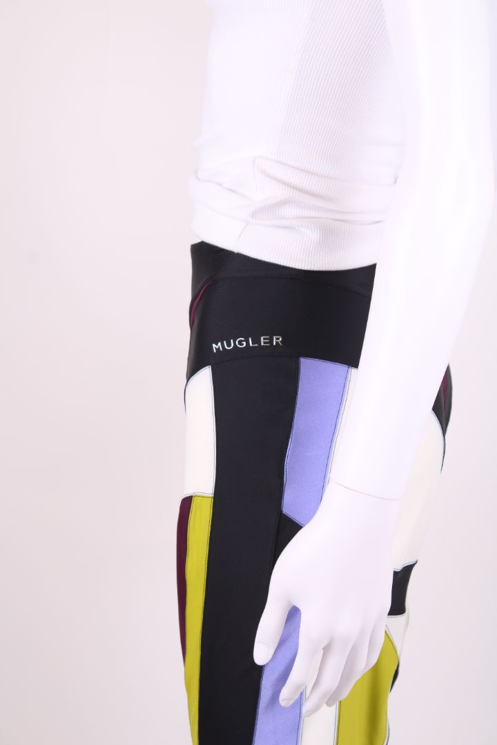 Mugler Block Colour Leggings Multi Coloured 12