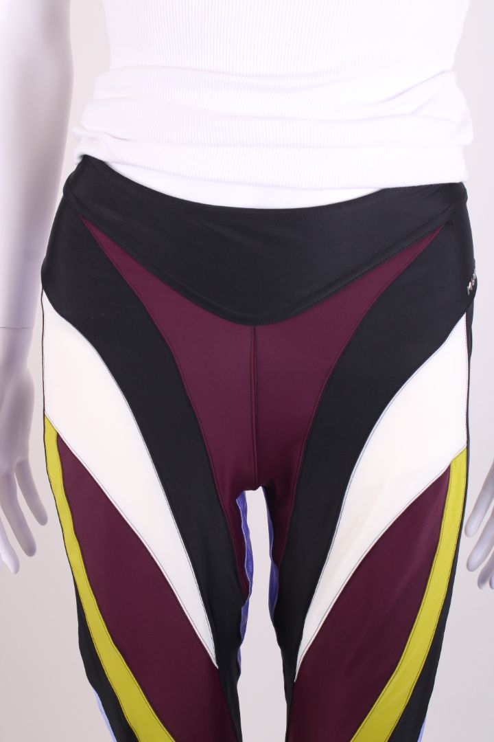 Mugler Block Colour Leggings Multi Coloured 12