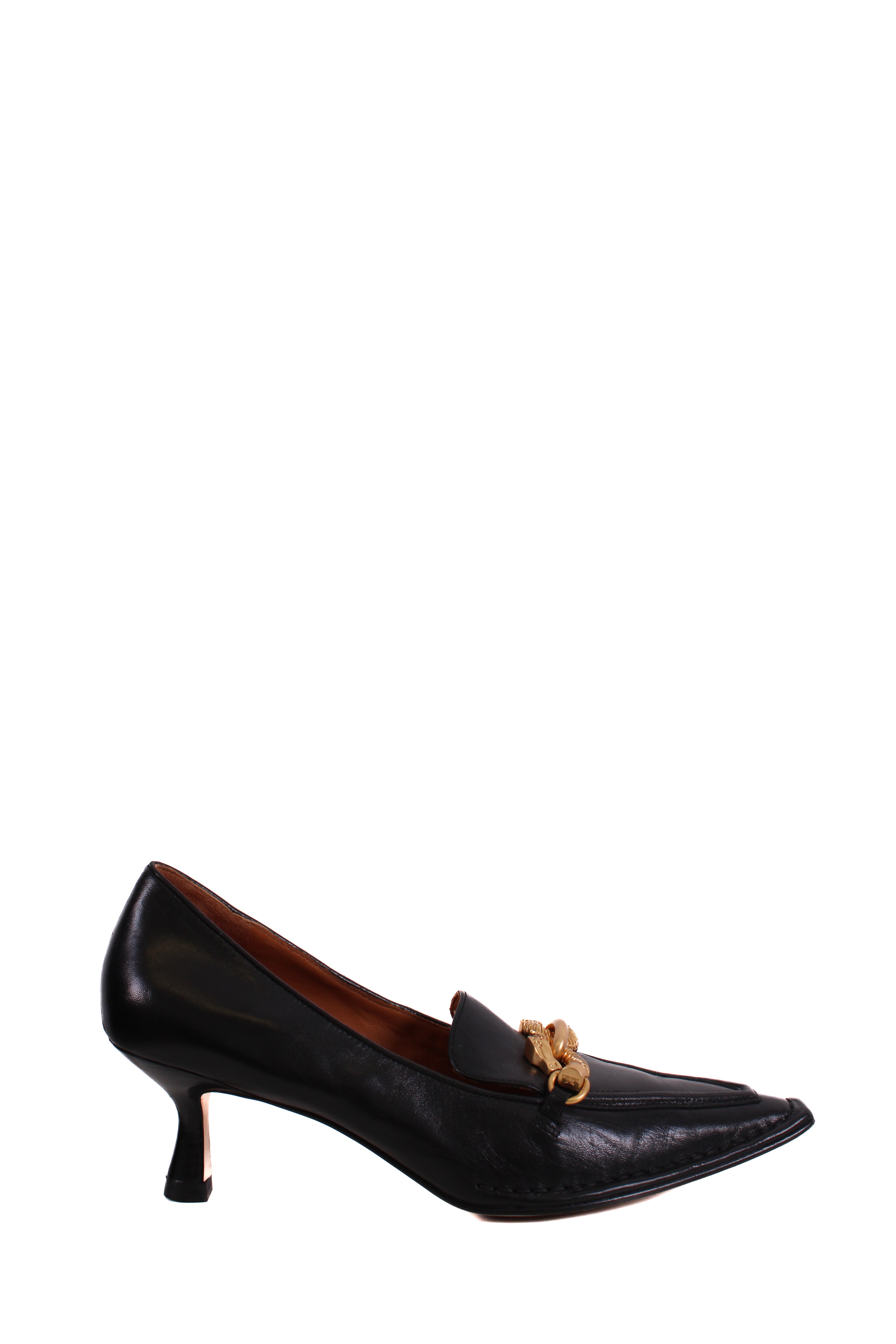 Tory Burch Chain Detail Heels Black 5