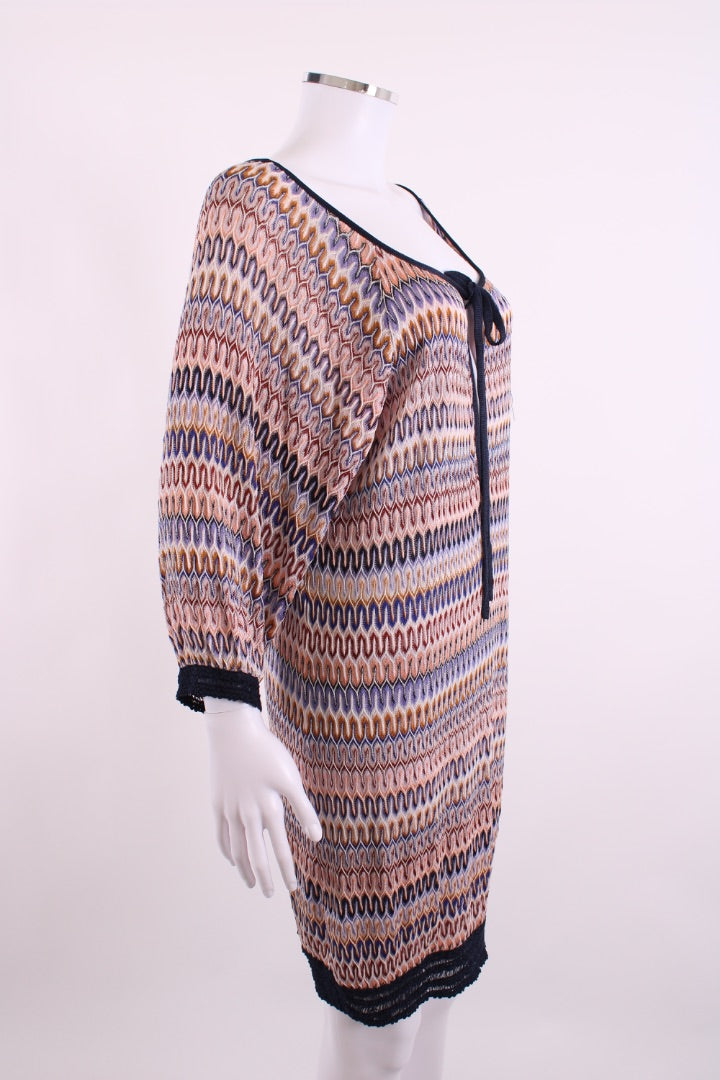 Missoni knitted beach dress Multicoloured patterned M