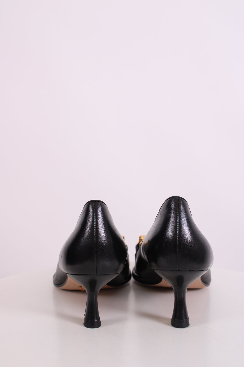 Tory Burch Chain Detail Heels Black 5