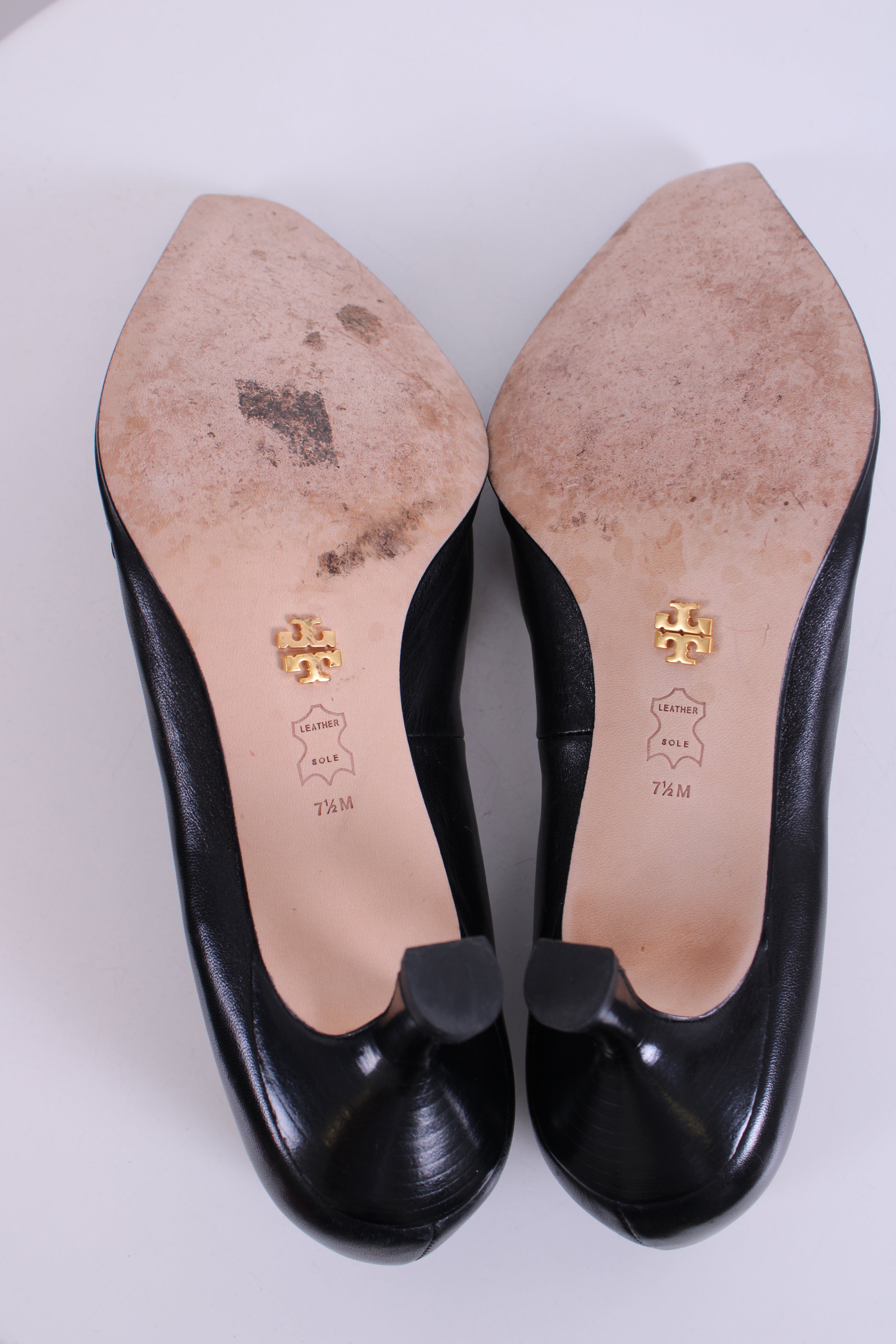 Tory Burch Chain Detail Heels Black 5