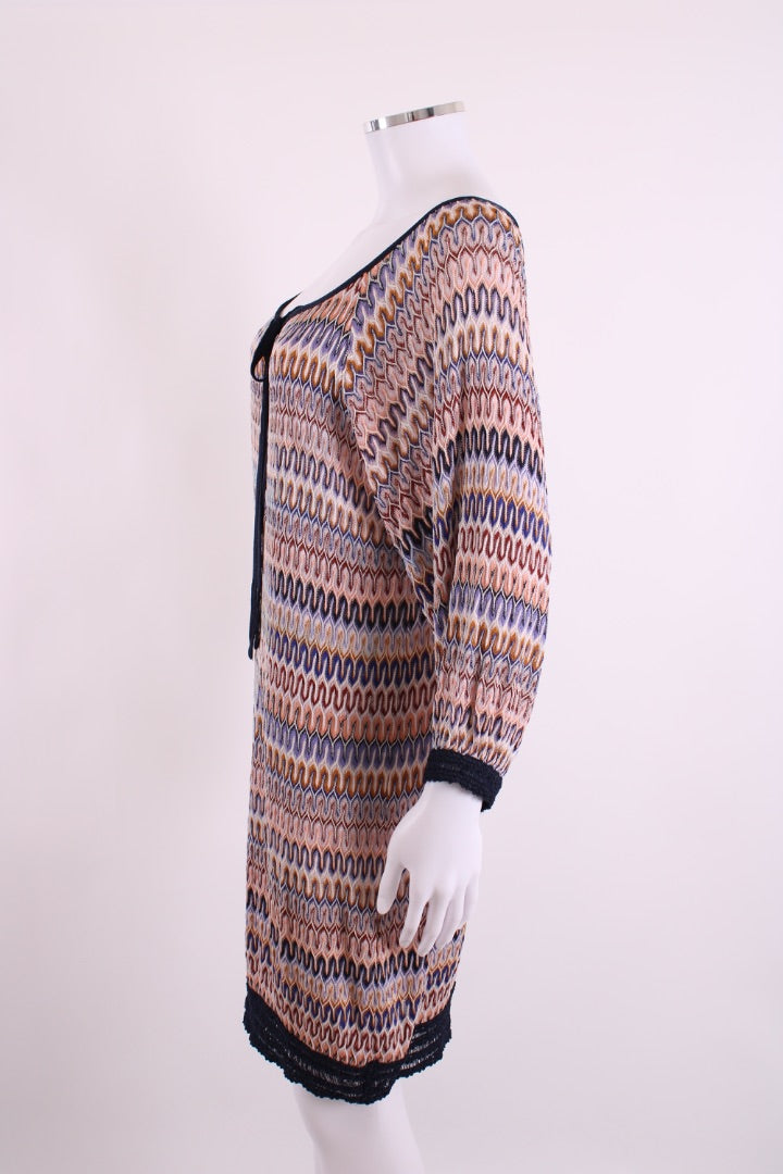 Missoni knitted beach dress Multicoloured patterned M