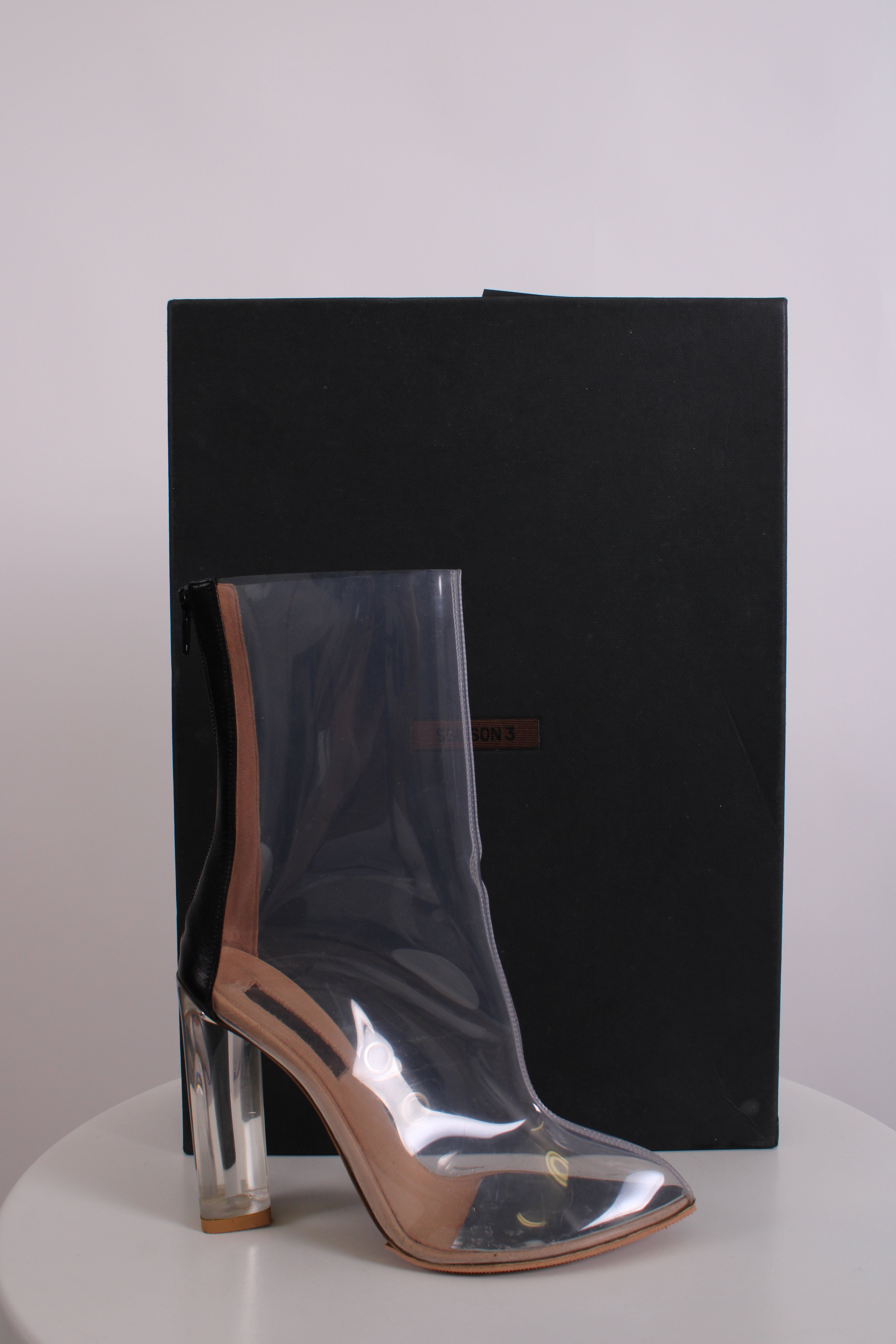 Yeezy Season 3 PVC Ankle Boots Clear 39