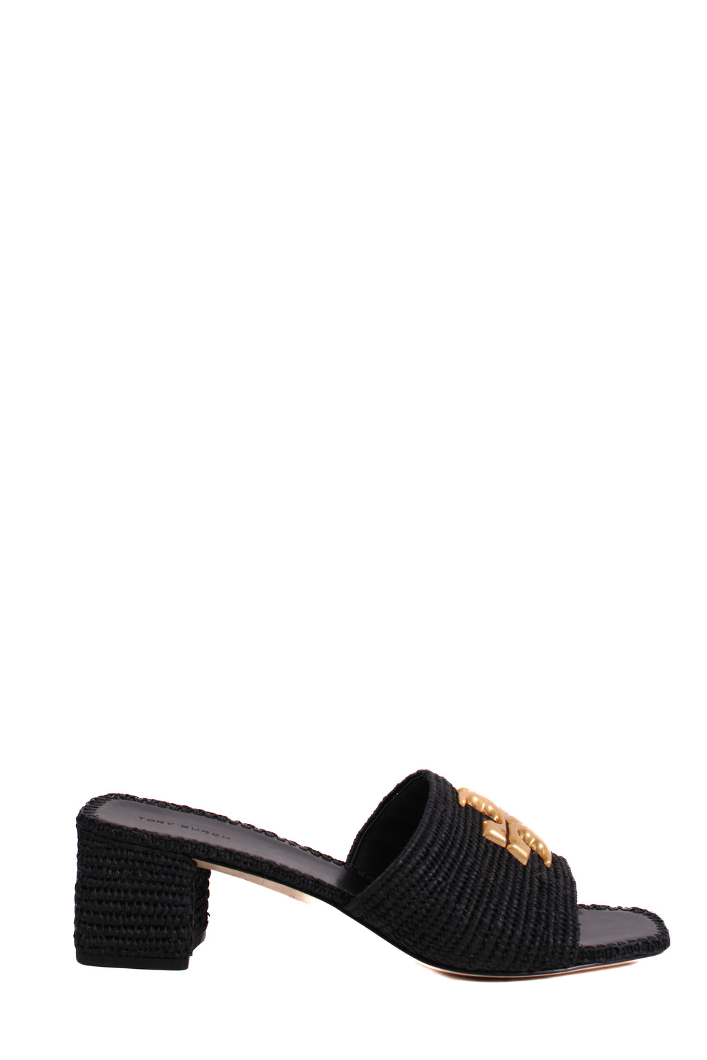 Tory Burch Eleanor Raffia Sandal Black 7