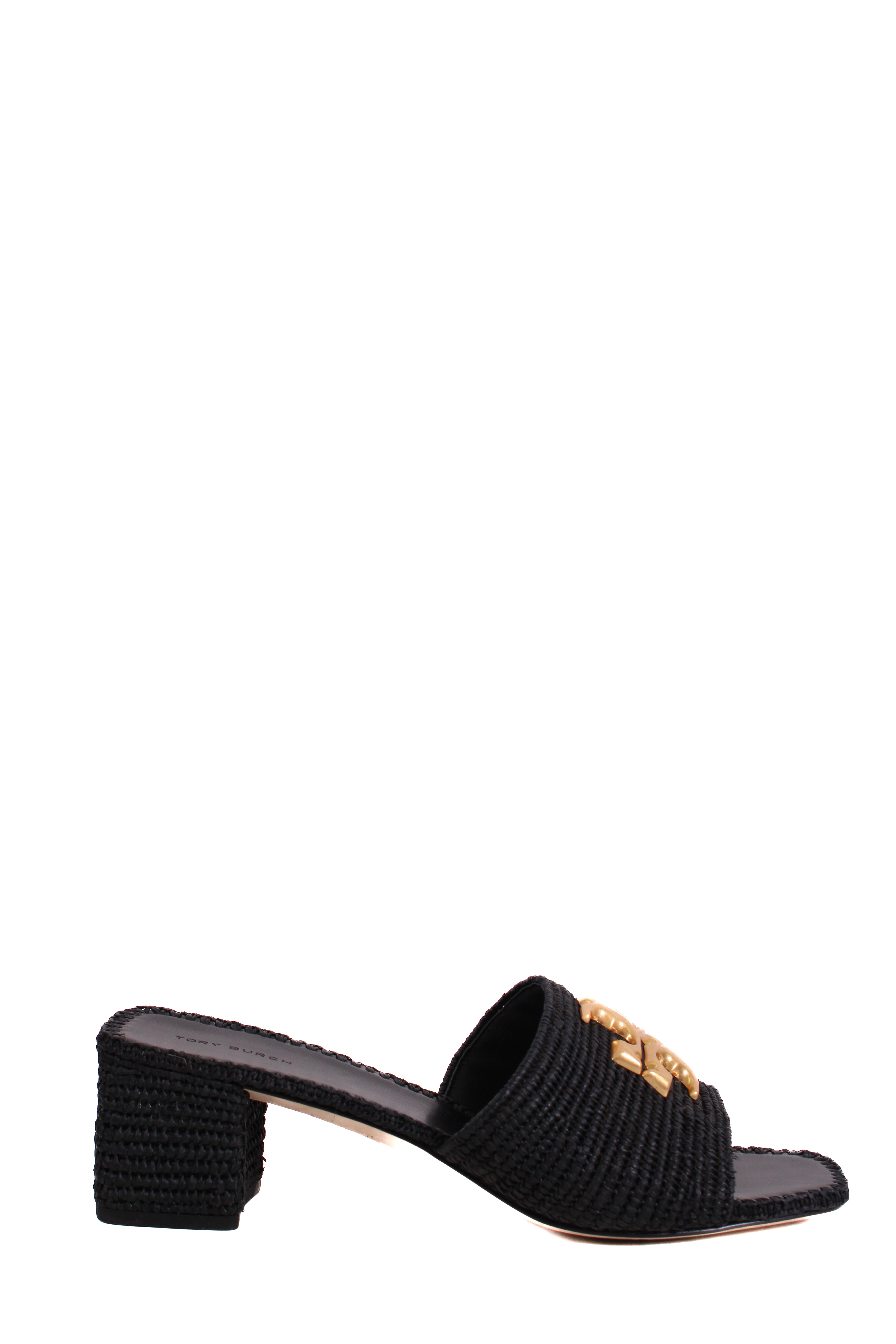 Tory Burch Eleanor Raffia Sandal Black 7