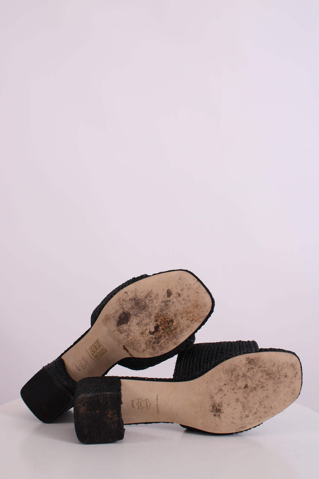 Tory Burch Eleanor Raffia Sandal Black 7