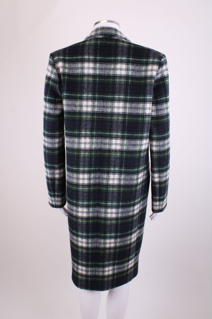 Claudie Pierlot Check Coat Green/ Navy 10