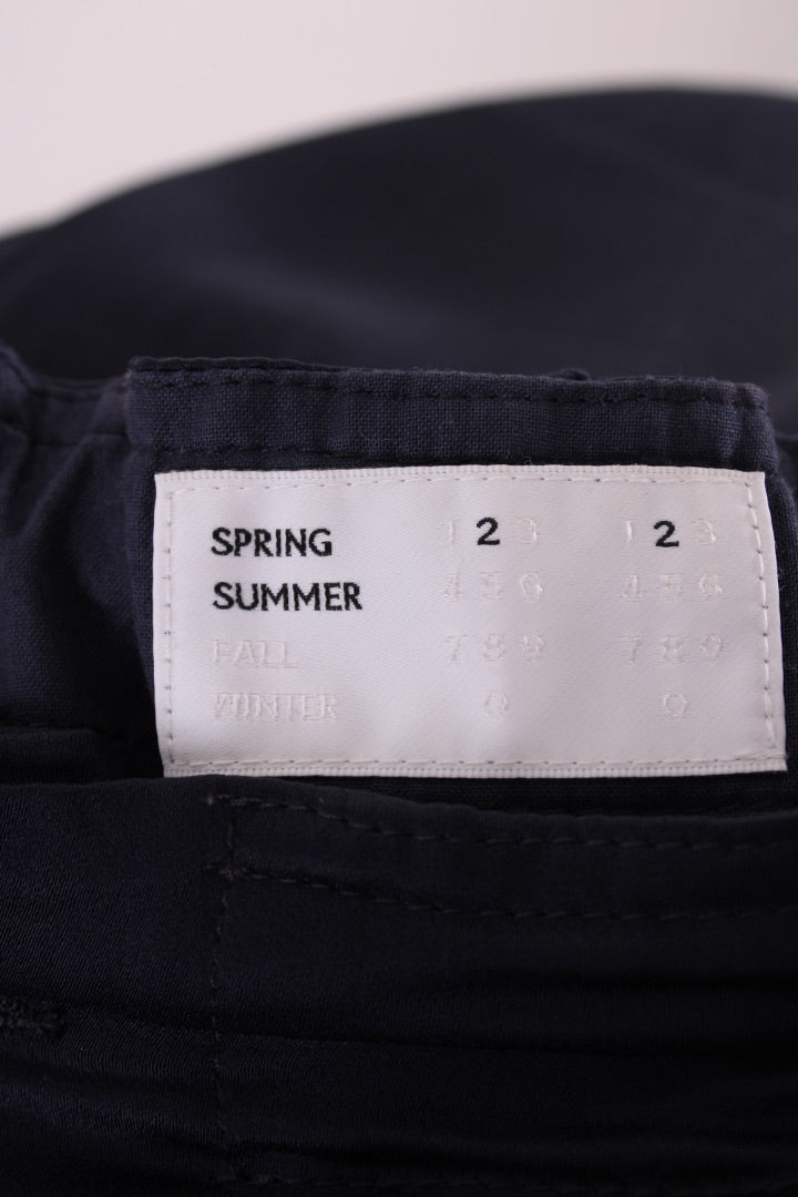 4SDesigns Cargo Pocket SatinTrousers Navy S