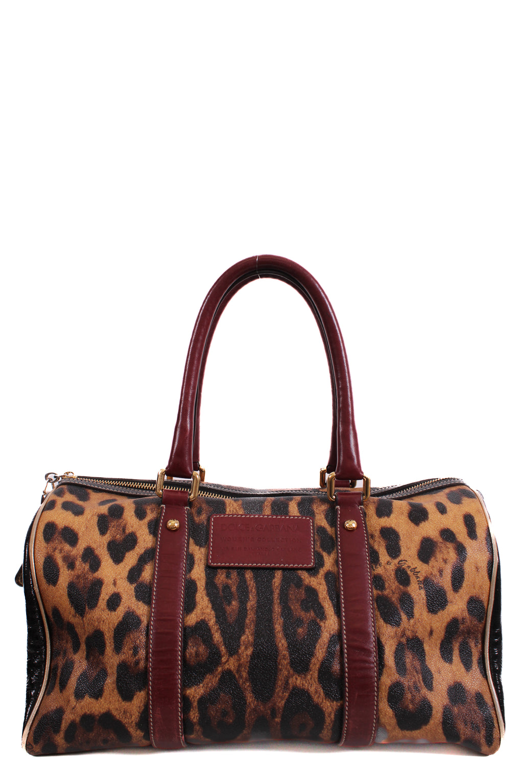 Dolce & Gabbana Miss Escape Bowling Bag Leopard Print