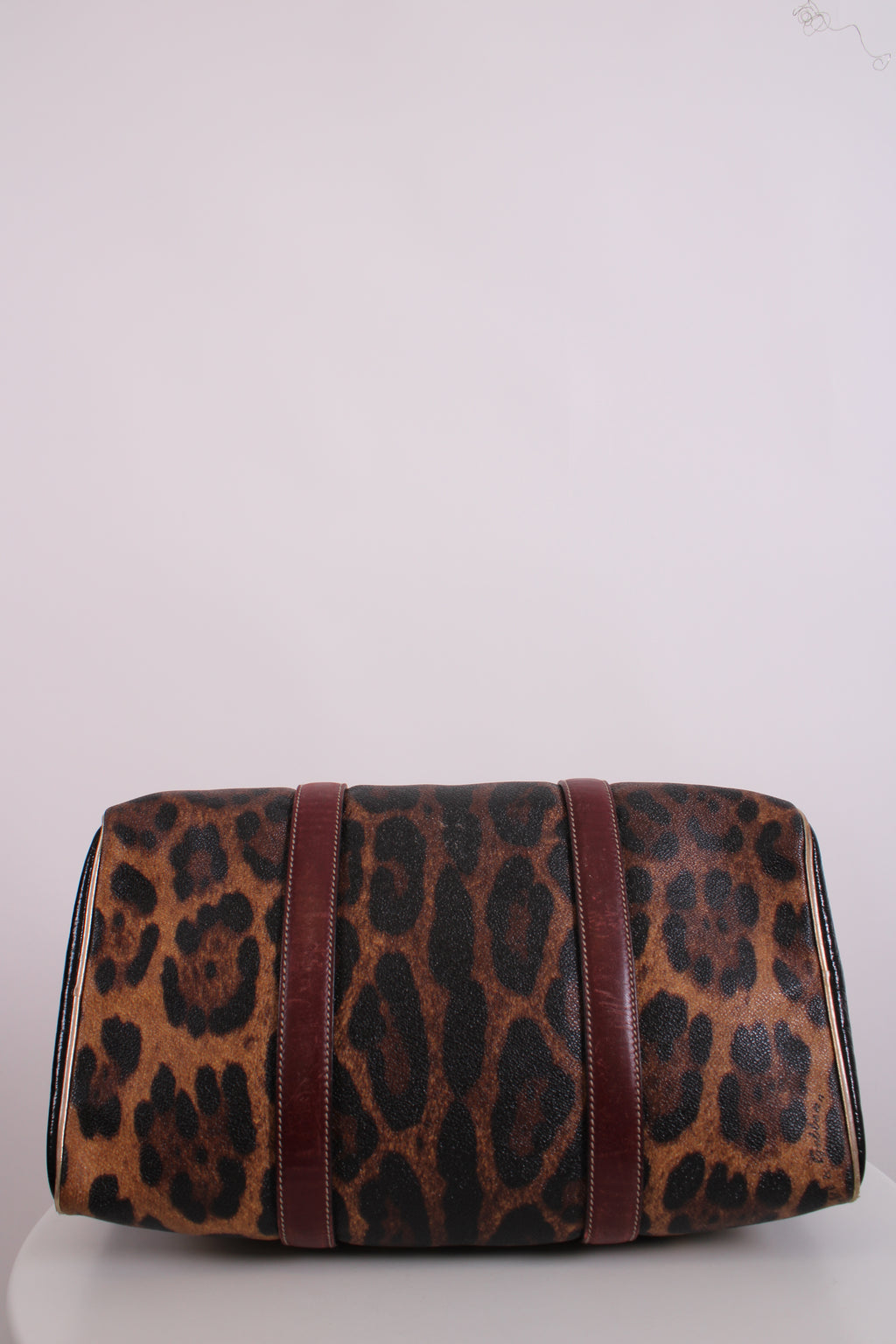 Dolce & Gabbana Miss Escape Bowling Bag Leopard Print
