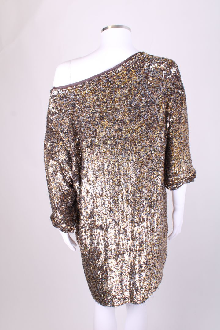 3.1 Phillip Lim S/S Sequin Tunic Dress Gold M