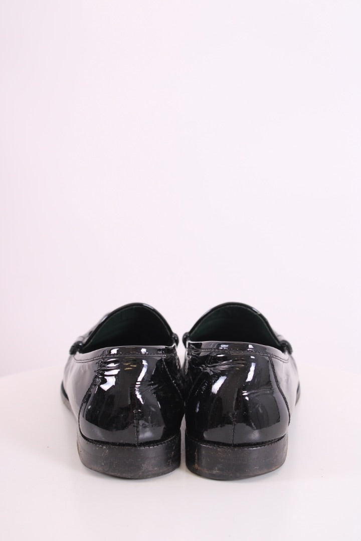 Gucci Patent Horsebit Loafers Black 41