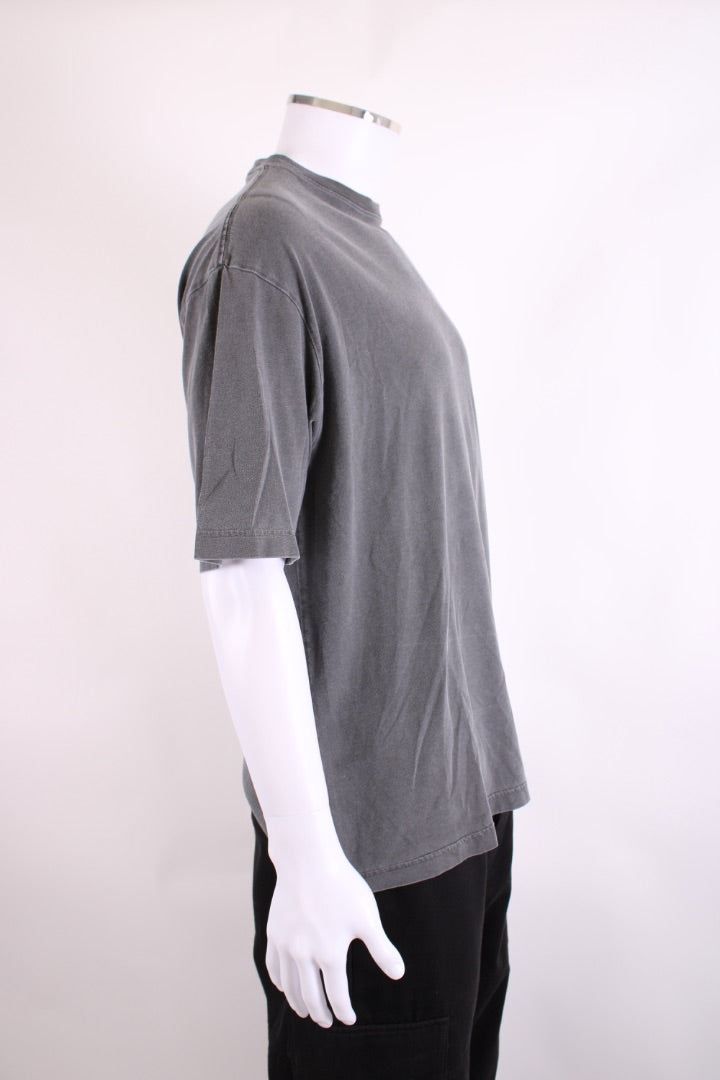 Balenciaga Logo T-shirt Washed Grey XS