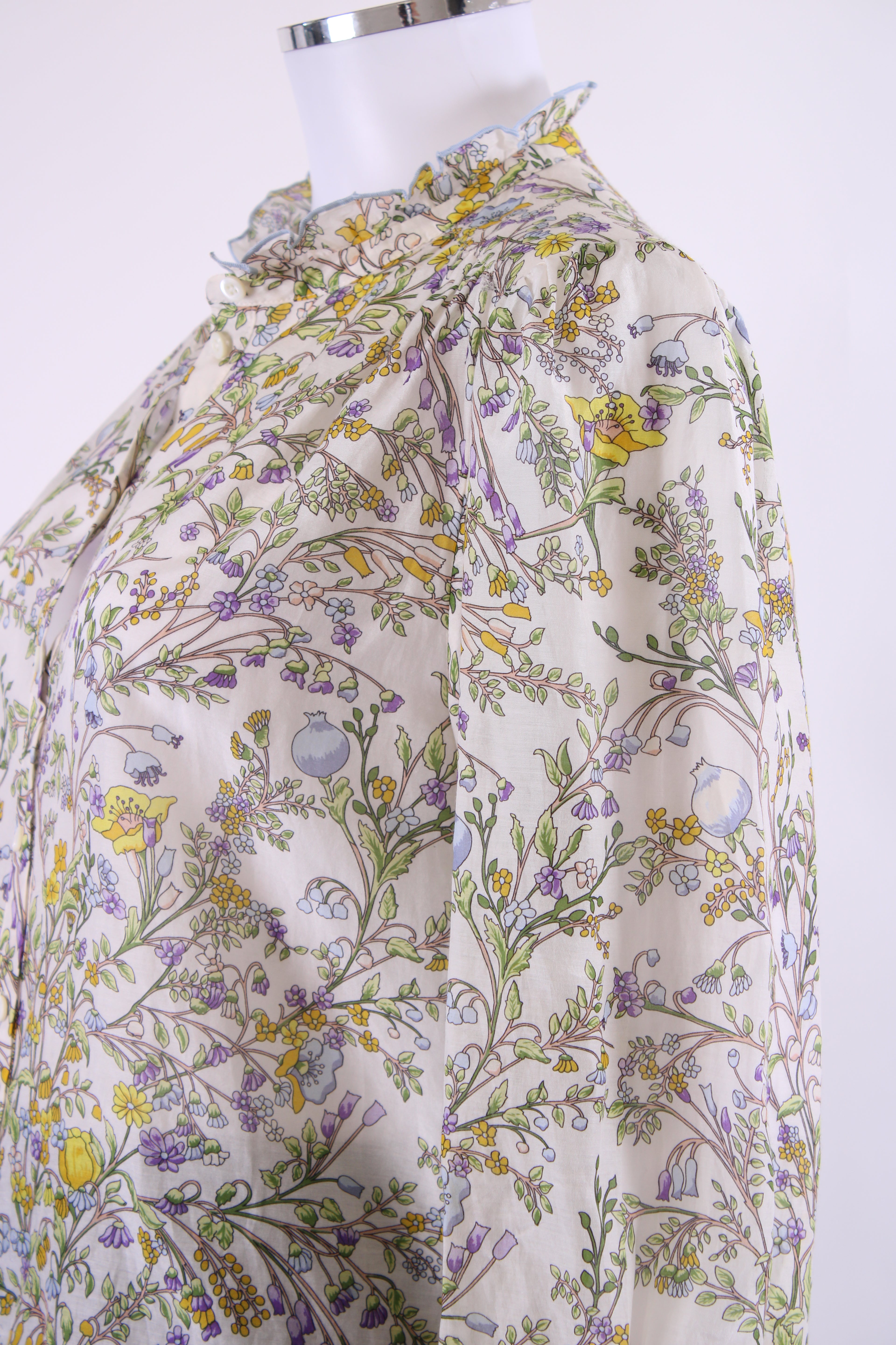 ME+EM L/S Floral Blouse White/ Yellow 12