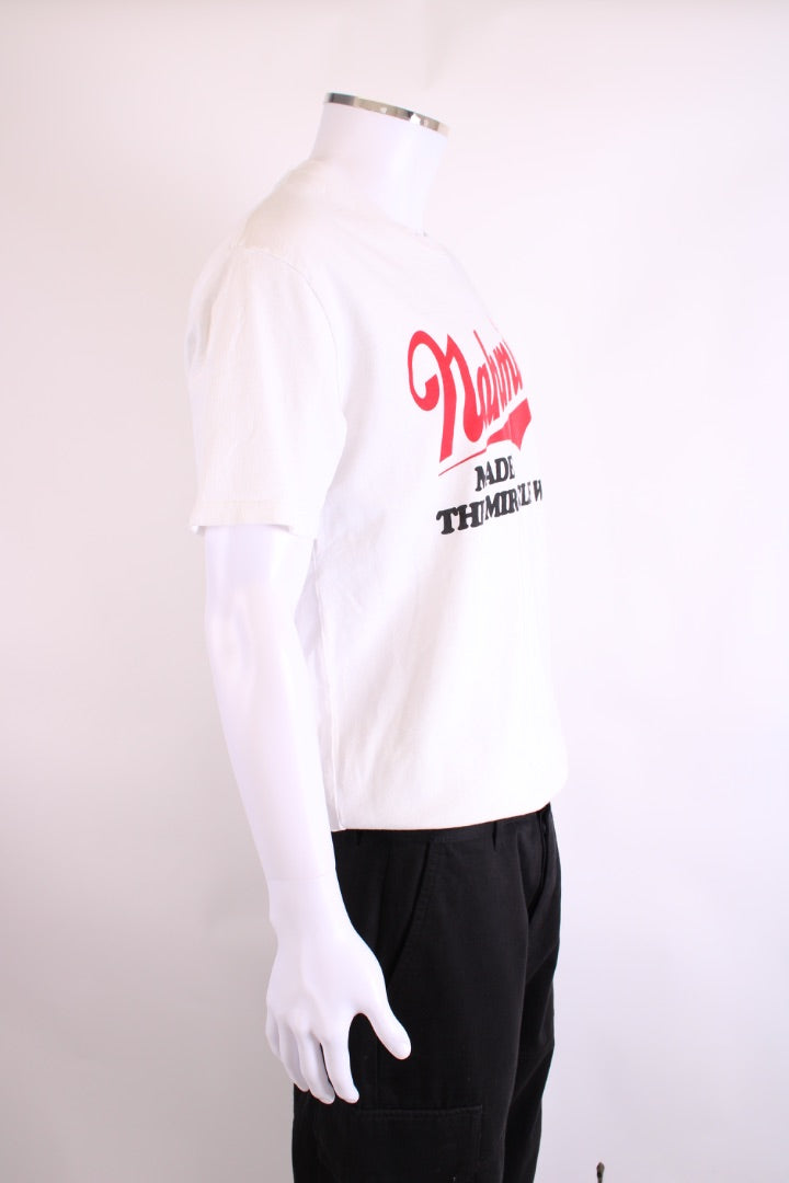 Nahmias Slogan T-shirt White/ Red M
