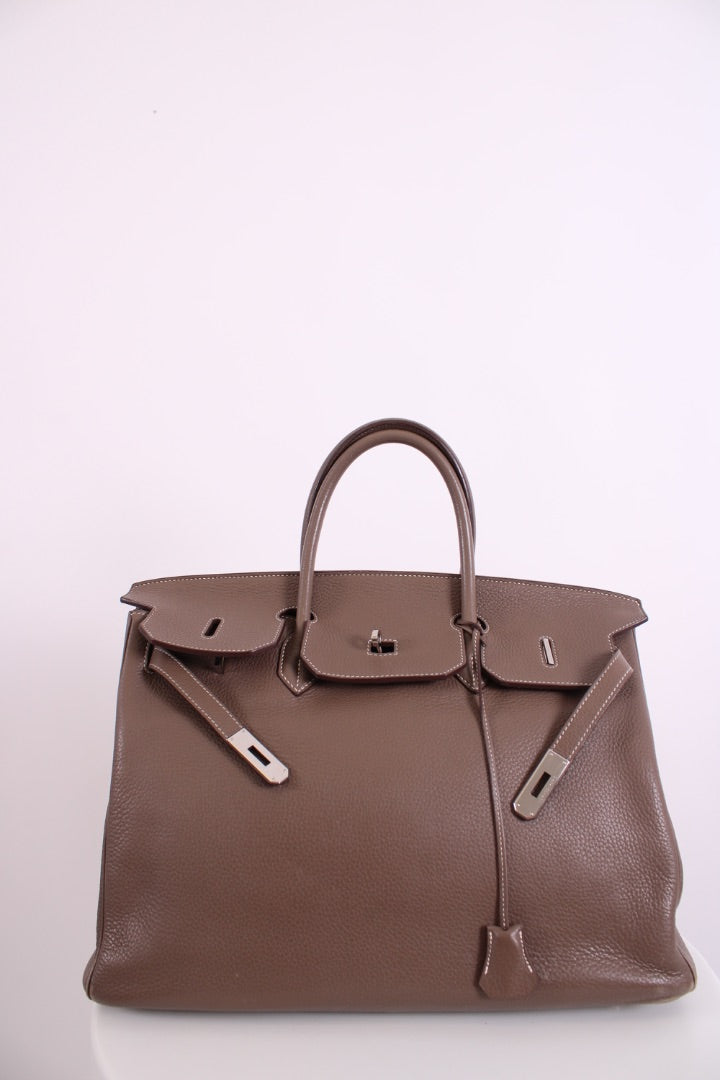 Hermes Birkin 40cm Retourne Etoupe Togo Leather