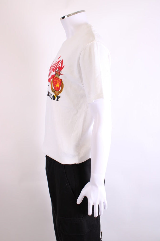 Nahmias Slogan T-shirt White/ Red M