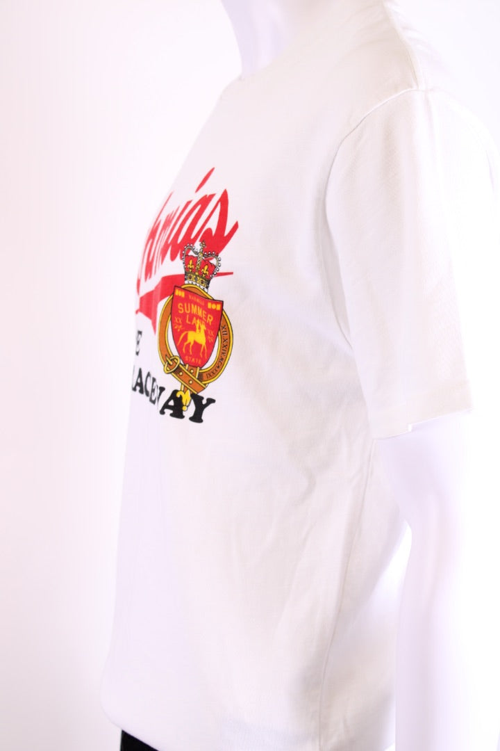 Nahmias Slogan T-shirt White/ Red M