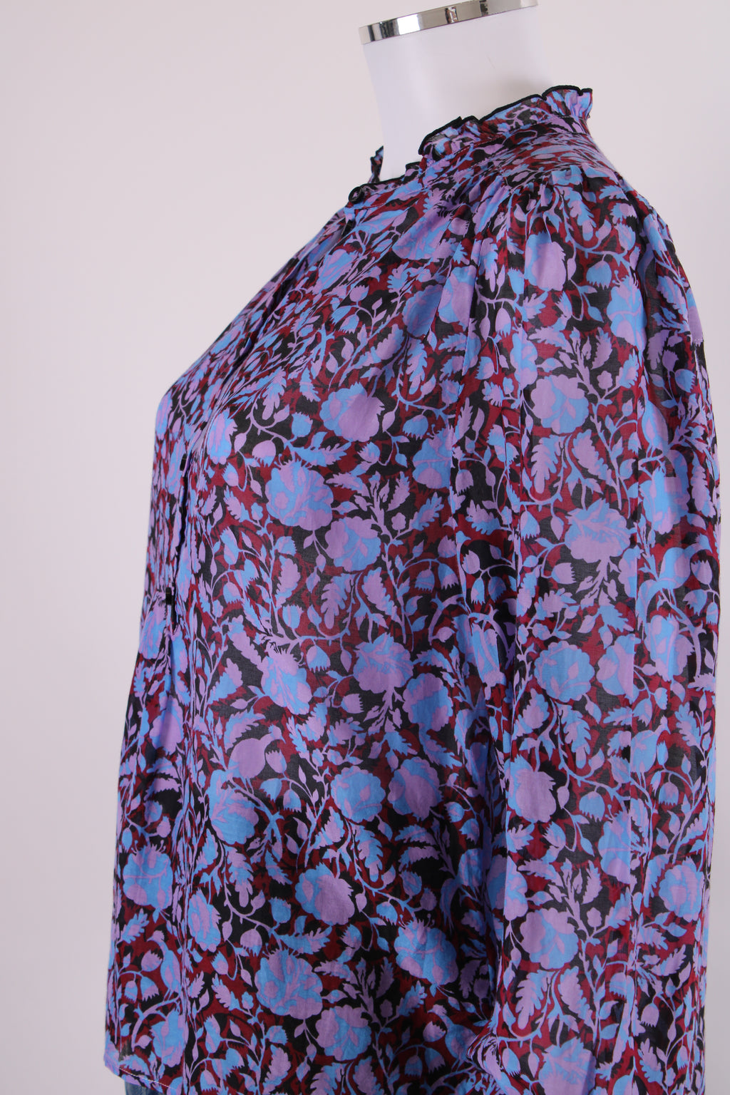 ME+EM L/S Floral Blouse Blue/ Purple 12