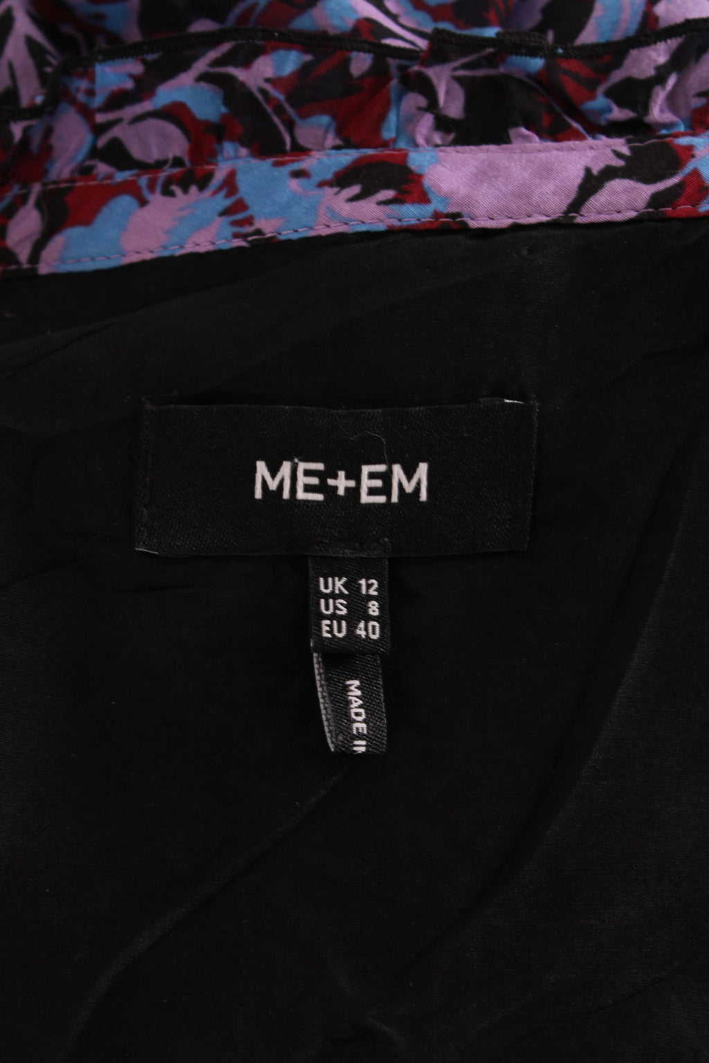 ME+EM L/S Floral Blouse Blue/ Purple 12