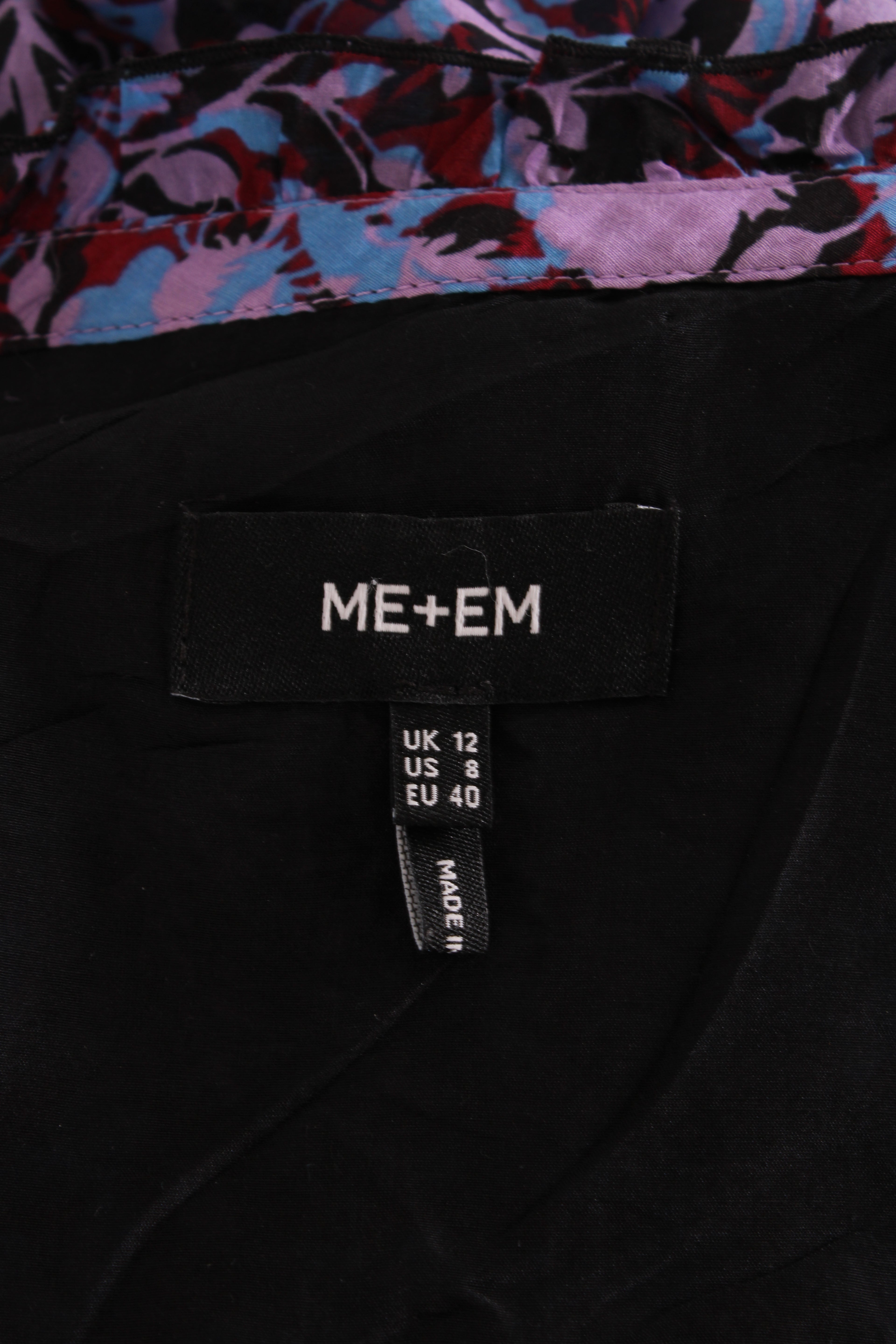 ME+EM L/S Floral Blouse Blue/ Purple 12