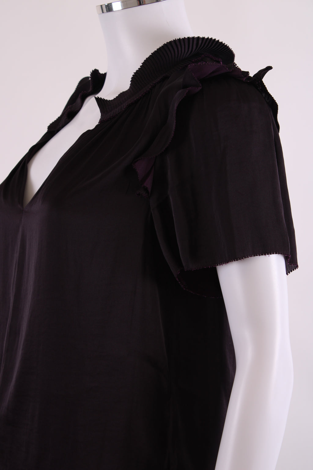 Jigsaw Ruffle Detail Blouse Purple 8