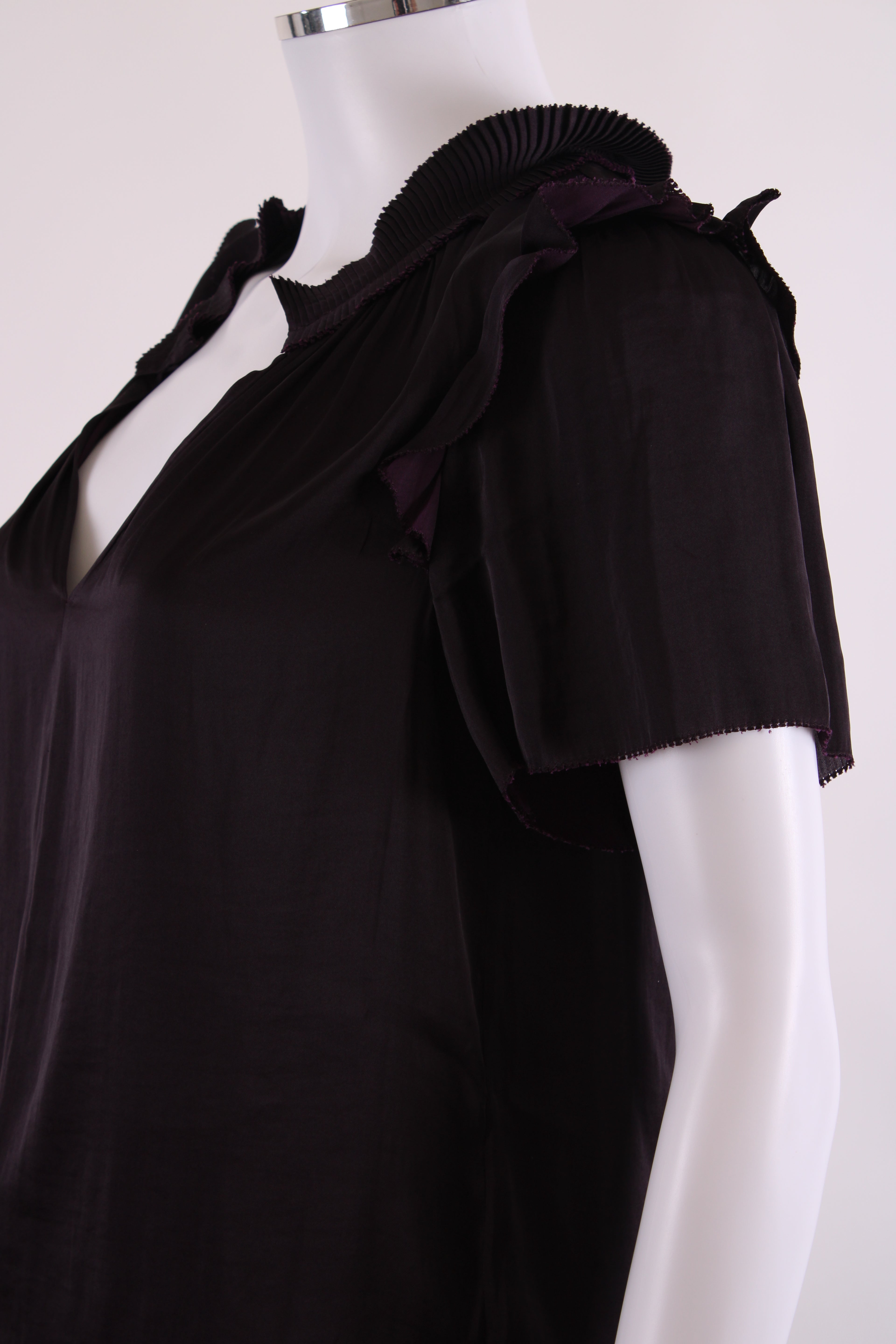 Jigsaw Ruffle Detail Blouse Purple 8
