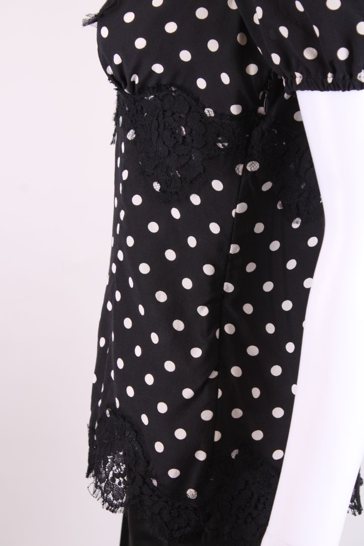 Dolce & Gabbana S/S Polka Dot Blouse Black/ White S