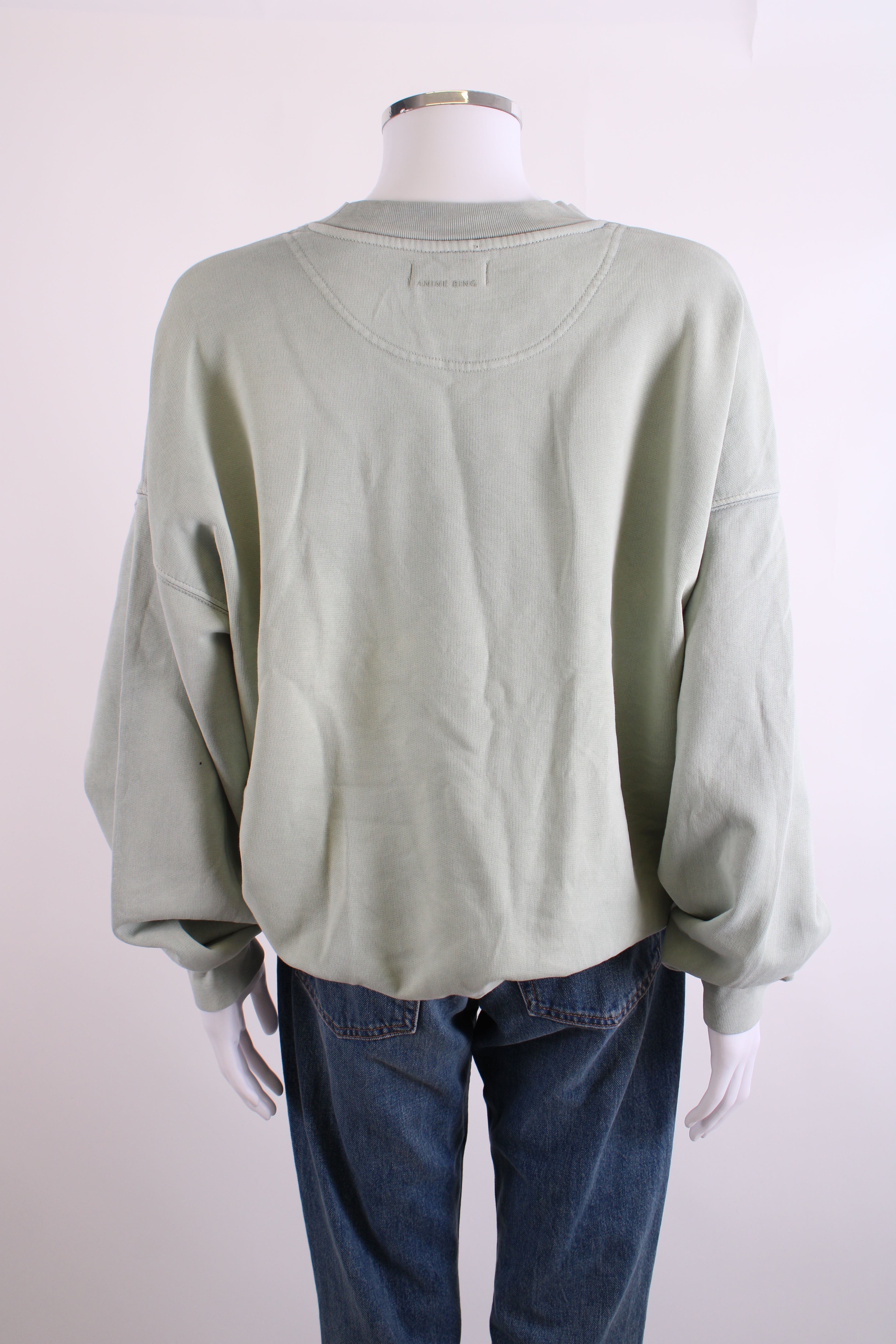 Anine Bing Logo Sweatshirt Mint M