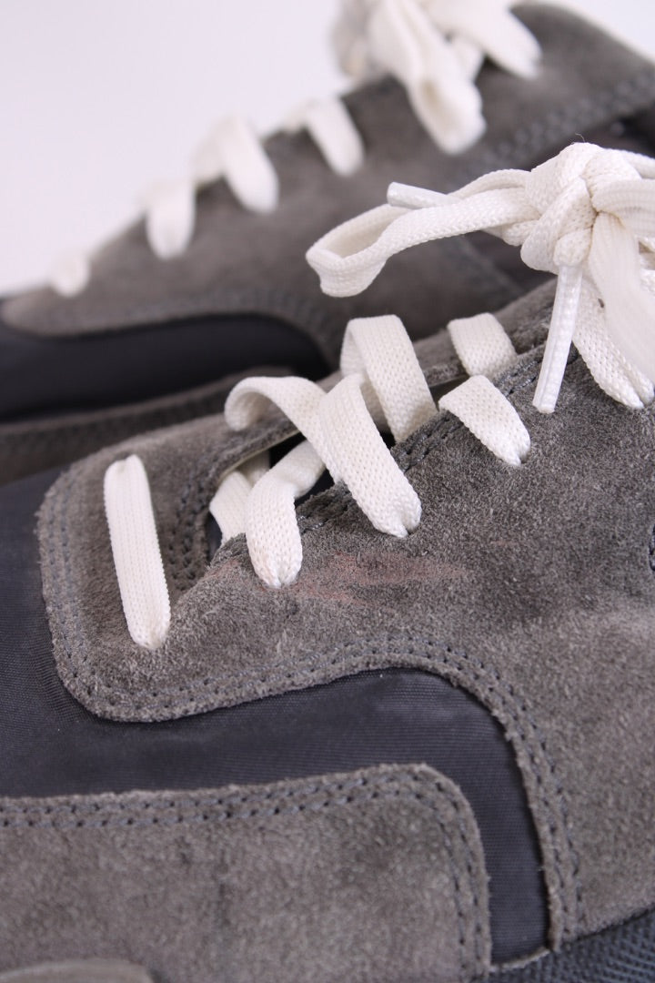 Balenciaga Triple S Suede Trainers Grey/ White 41