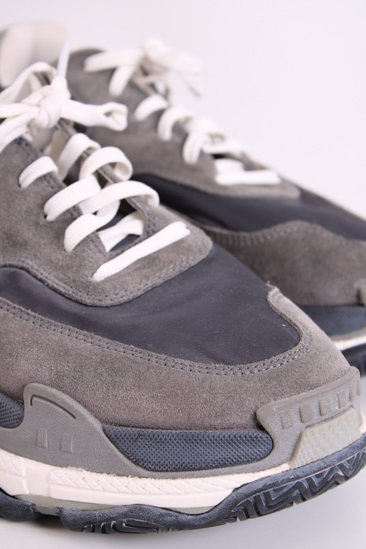 Balenciaga Triple S Suede Trainers Grey/ White 41
