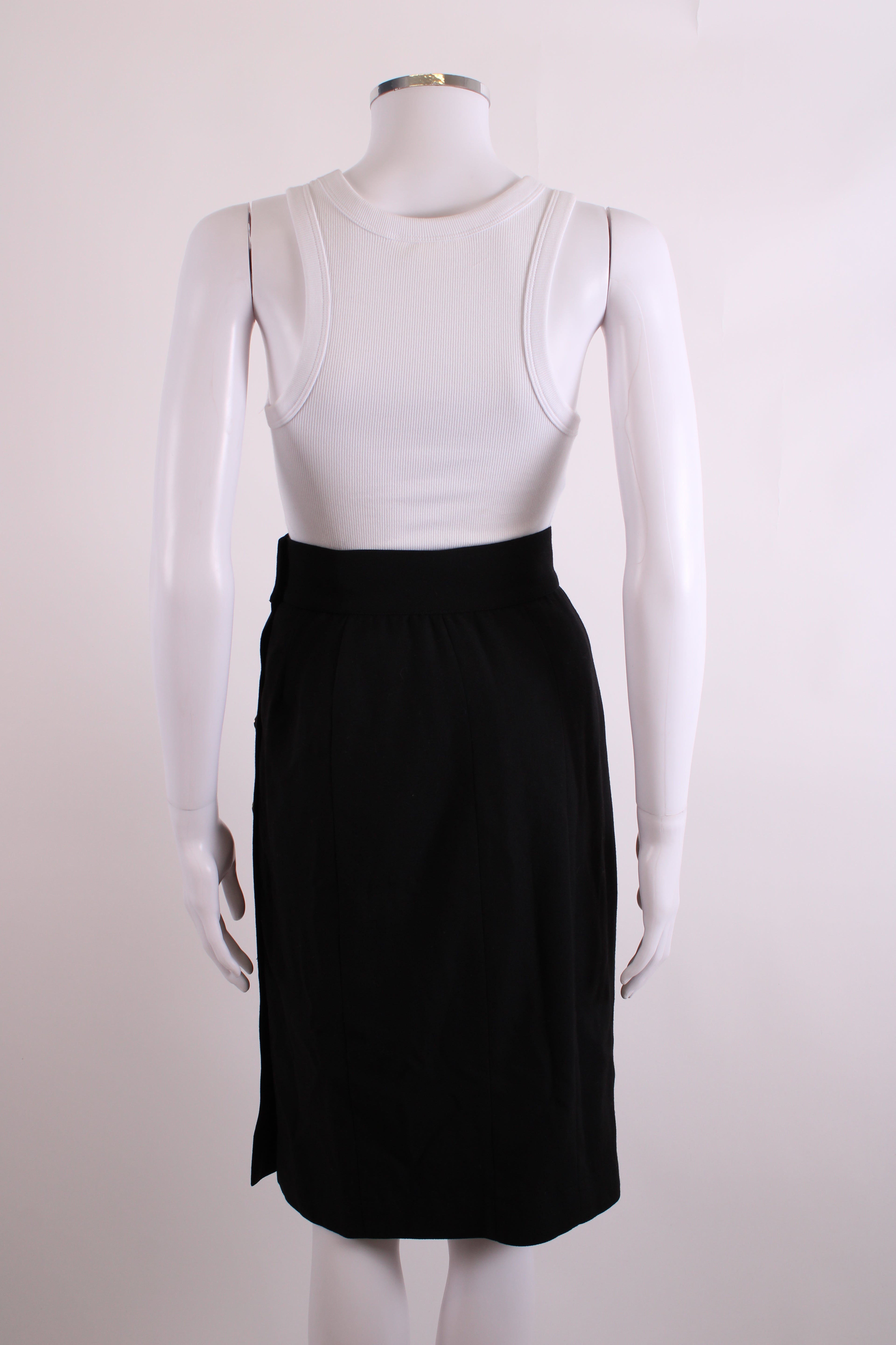 Chanel Pencil Skirt Black 8