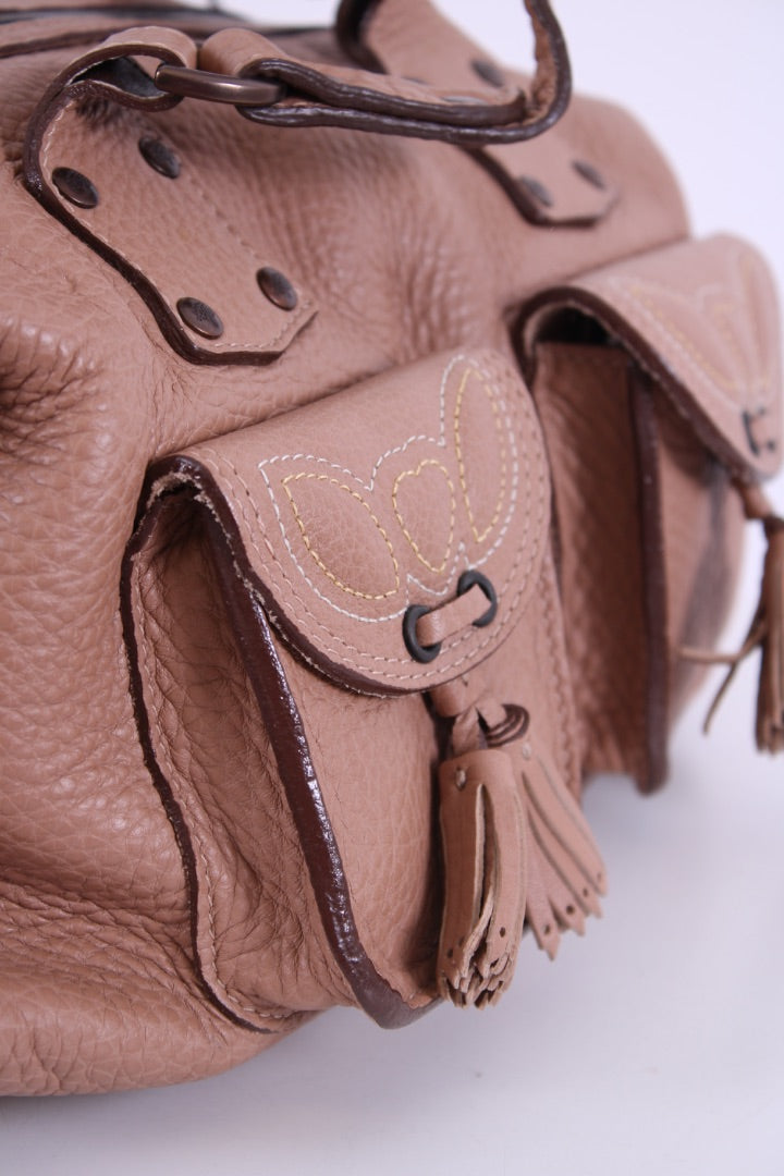 Mulberry Selma Tassel Bag Nude