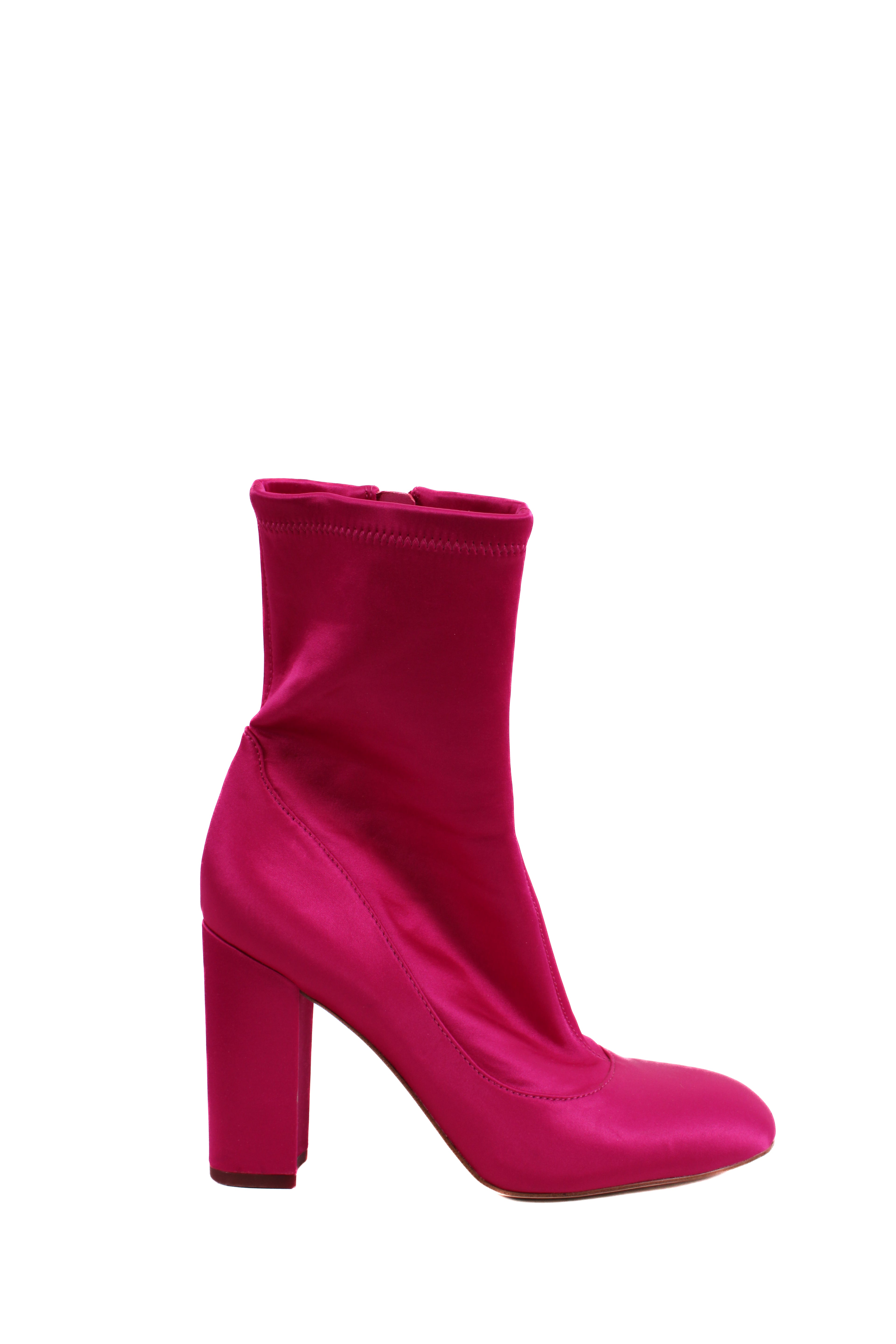 Sam Edelman Satin Ankle Boots Pink 5